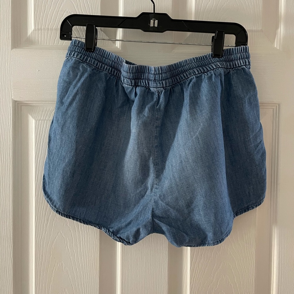 GAP Denim Blue Drawstring Relaxed Shorts - Picture 3 of 3